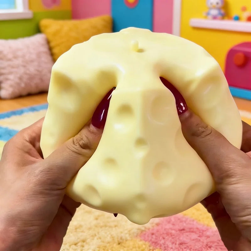 Jumbo Cheese Cube Stress Ball